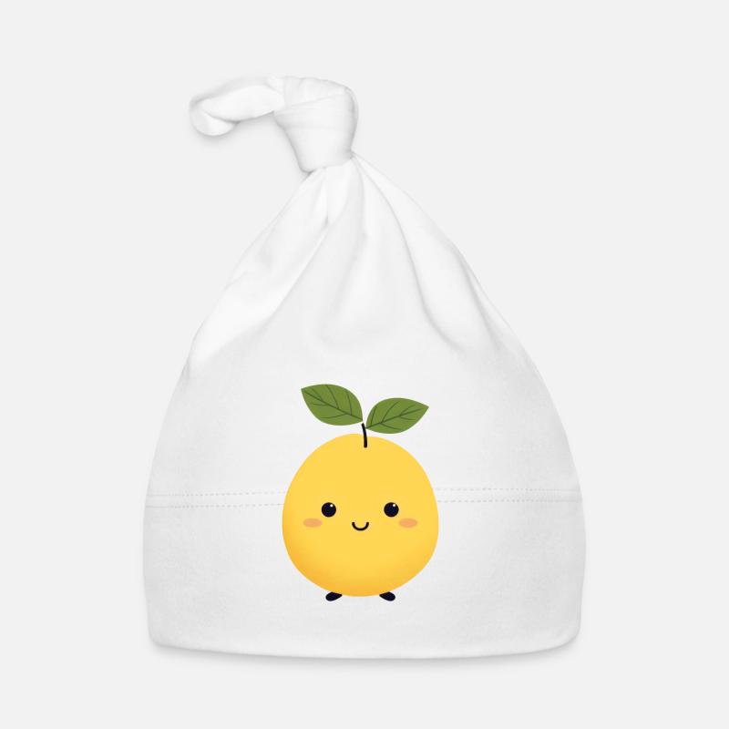 Lemon Funny Cute Lemon Summer Citrus Fruit Lovers Organic Baby Cap