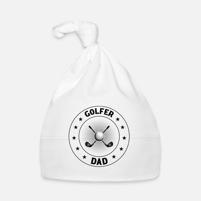 Golfer Dad - Golfer Player Daddy Bonnet bio Bébé