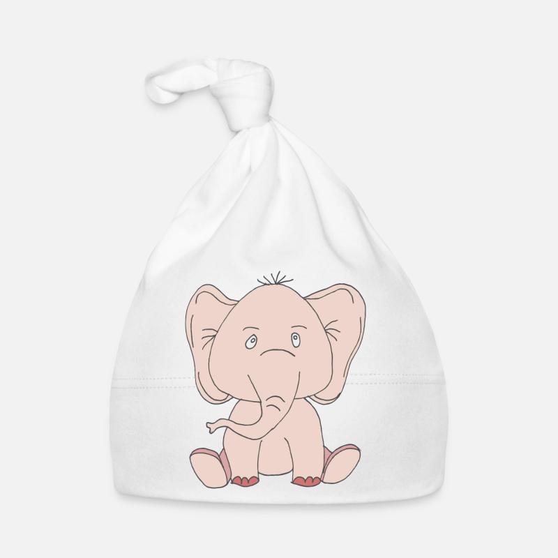 elefant rosa Baby Bio-Mütze