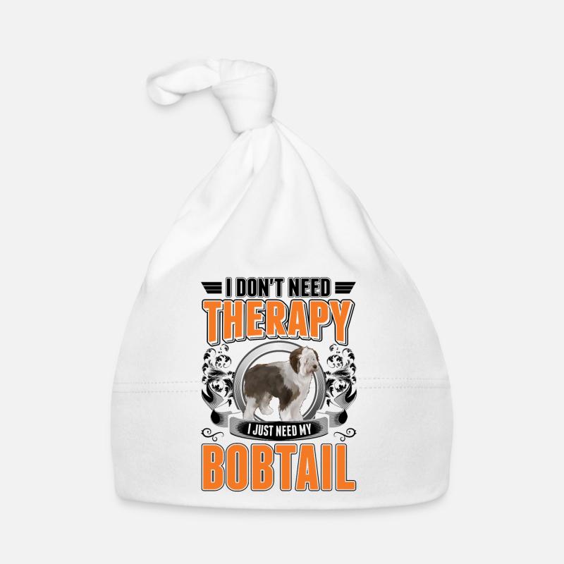Bobtail Therapy Old English Shepherd Dog Organic Baby Cap