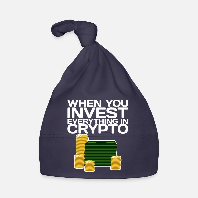 When You Invest Everything In Crypto 2 Baby Bio-Mütze
