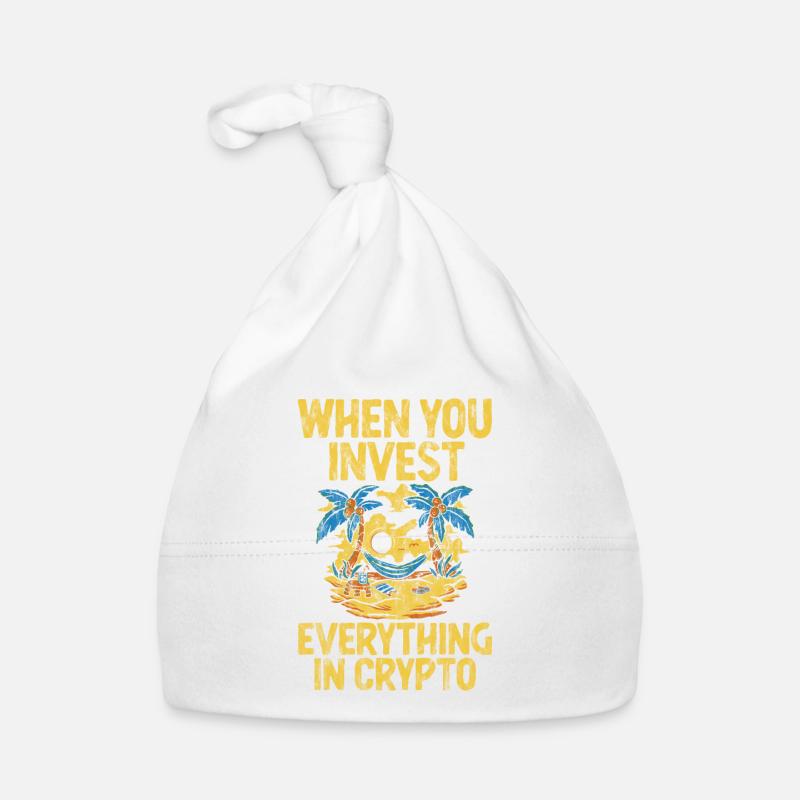 When You Invest Everything In Crypto 3 Baby Bio-Mütze