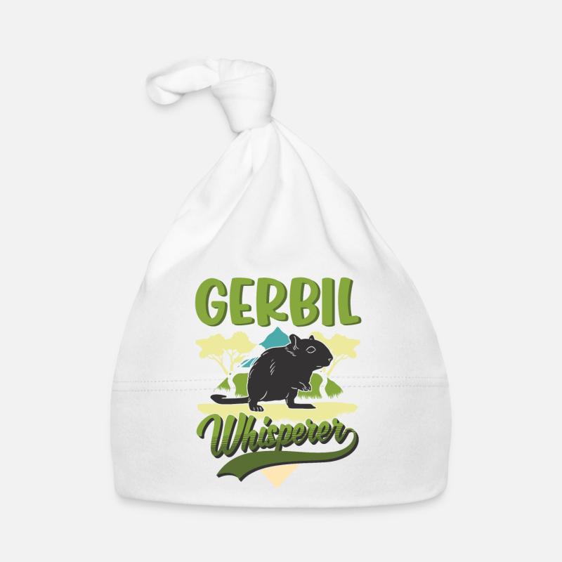Gerbil Whisperer Racing Rat Cadeau Gerbille Bonnet bio Bébé