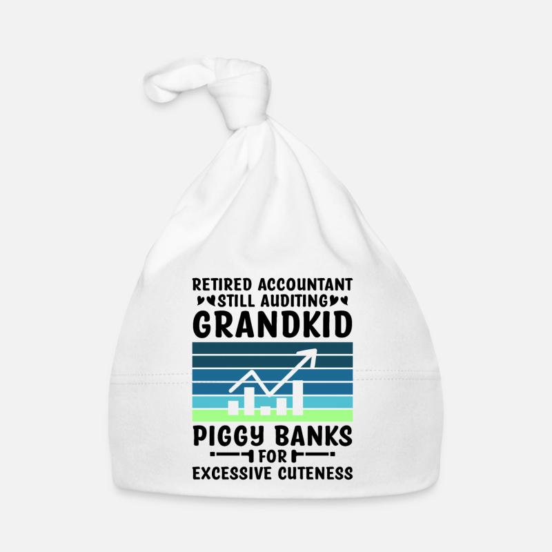Grand-mère à la retraite Pensioner Comptable Banque Bonnet bio Bébé