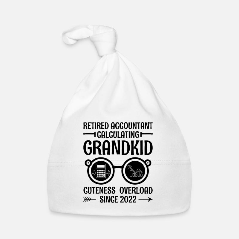 Grand-mère à la retraite Pensioner Comptable Banque Bonnet bio Bébé