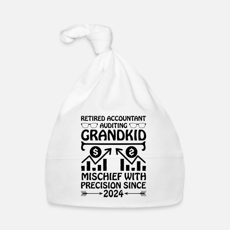 Grand-mère à la retraite Pensioner Comptable Banque Bonnet bio Bébé