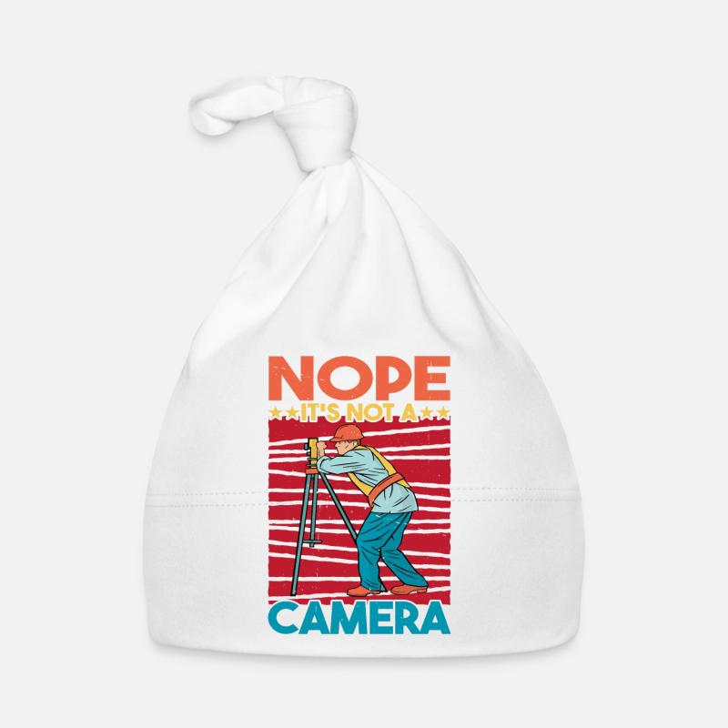 Nope, It's Not A Camera - Baby Bio-Mütze - Weiß