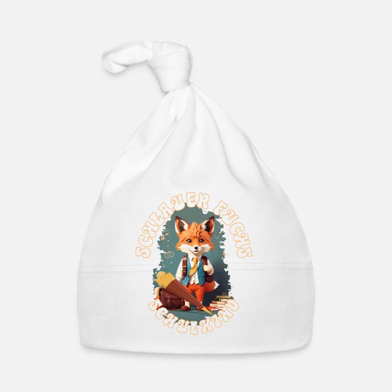 Cunning Fox Schoolchild Back to School Organic Baby Cap