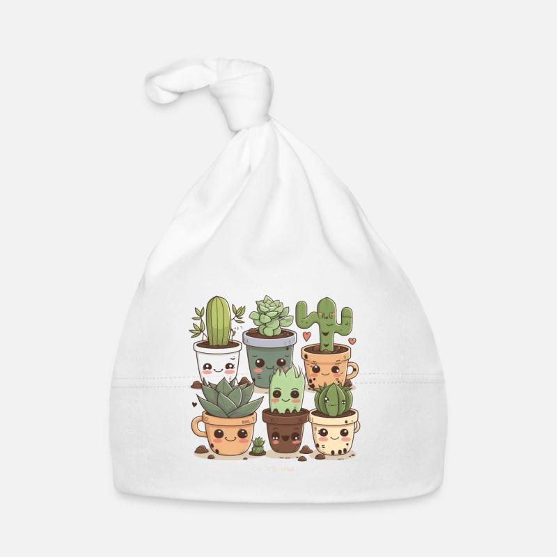 Cactus Florist Funny Succulent Lover Potted Plant Organic Baby Cap