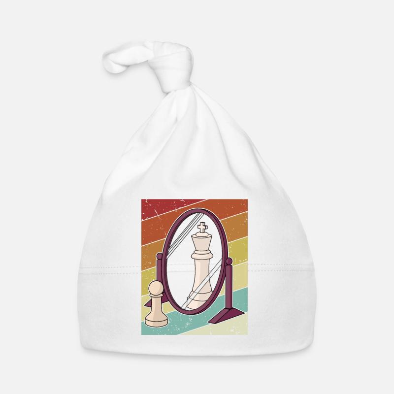 Retro Player Grandmaster Queen Professional Chess Organic Baby Cap