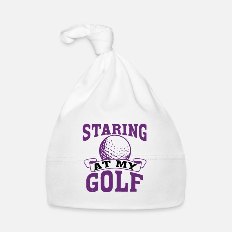 Stop Staring At My Golf Balls 2 Organic Baby Cap