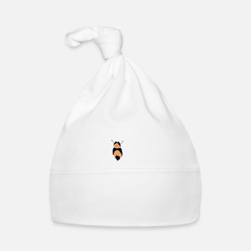 Bee Happy - Baby Bio-Mütze - Weiß