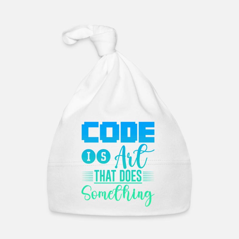 Le code est un art qui fait quelque chose 4 Bonnet bio Bébé