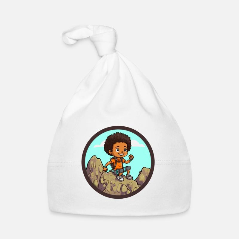 Afro Schwarz Kind Junge Mädchen Empowerment Mädche Baby Bio-Mütze
