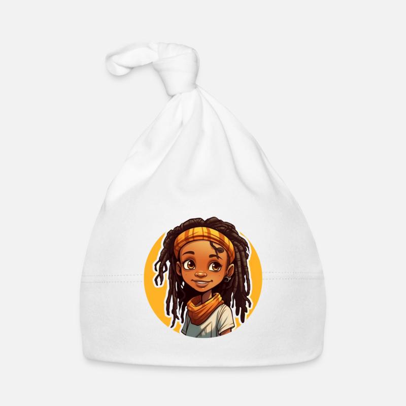 Style décontracté avec des dreadlocks avec un couvre-chef coloré Bonnet bio Bébé