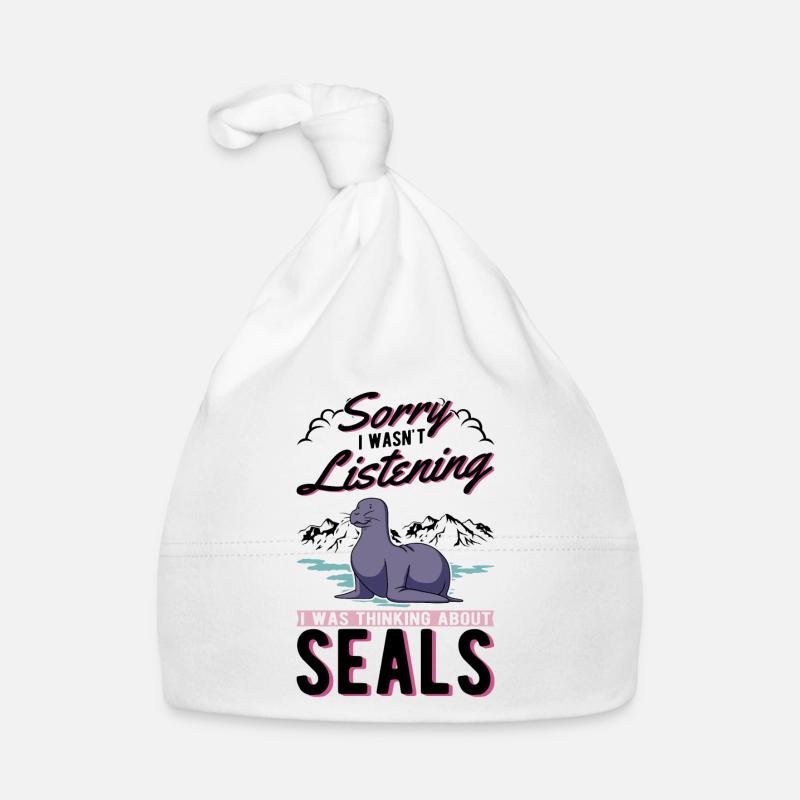 Robbe Geschenk Seelöwe Seehund Sea Lion Baby Bio-Mütze