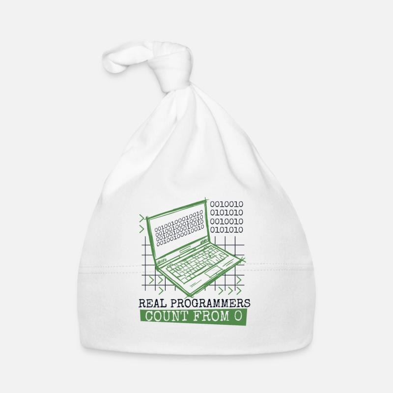 Les vrais programmeurs comptent à partir de 0 codeur développeur Bonnet bio Bébé