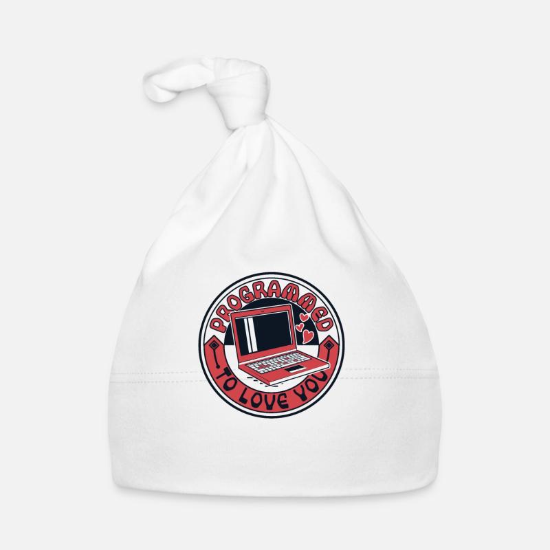 Programmed To Love You Developer Coder Organic Baby Cap
