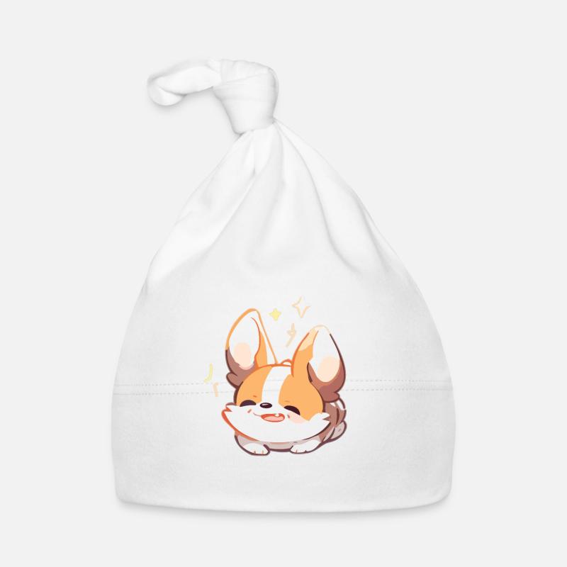 Corgi Hund Baby Bio-Mütze