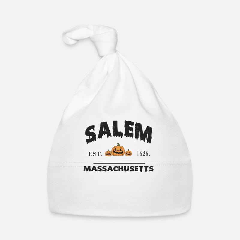 Salem 1626: Effrayant style rétro Halloween Bonnet bio Bébé