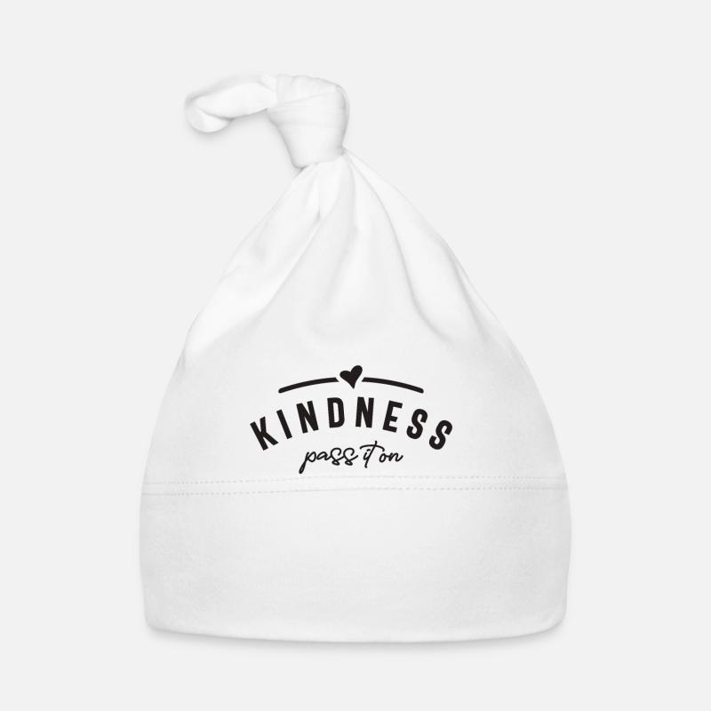 Kindness Pass It On - Motivationnel Bonnet bio Bébé