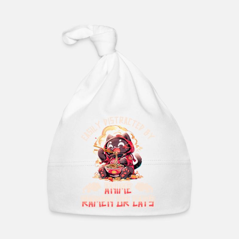 Facilement distrait par Anime Ramen ou Cats Bonnet bio Bébé