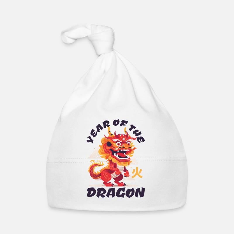 Chinesisches Neujahr Drache Vietnam I Geschenk Baby Bio-Mütze