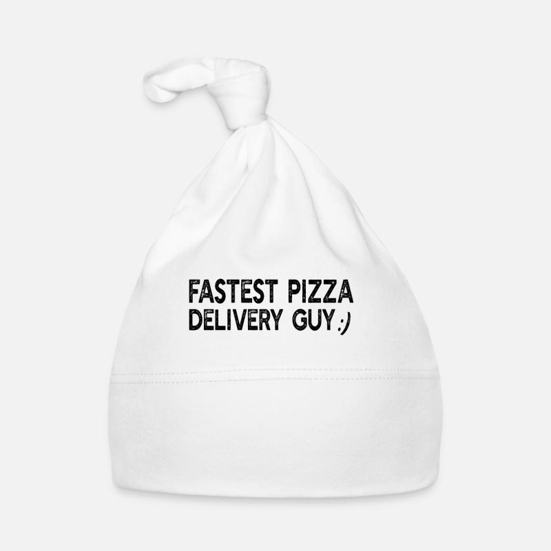 Funny Pizza Guy - Fastest pizza delivery guy Baby Bio-Mütze