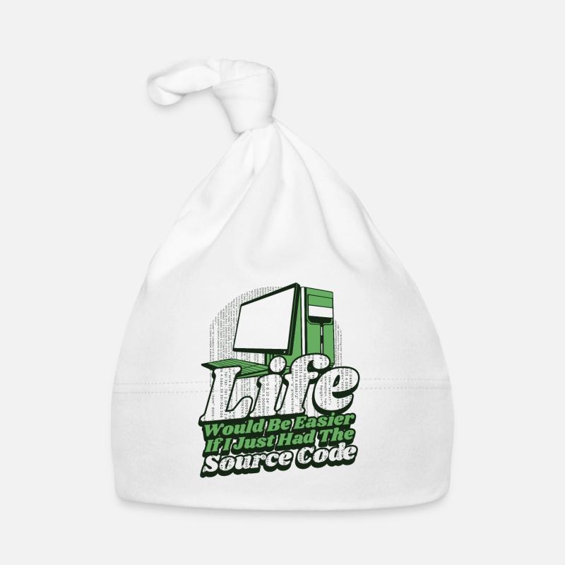 La vie serait plus facile Développeur Coder Programmeur Bonnet bio Bébé