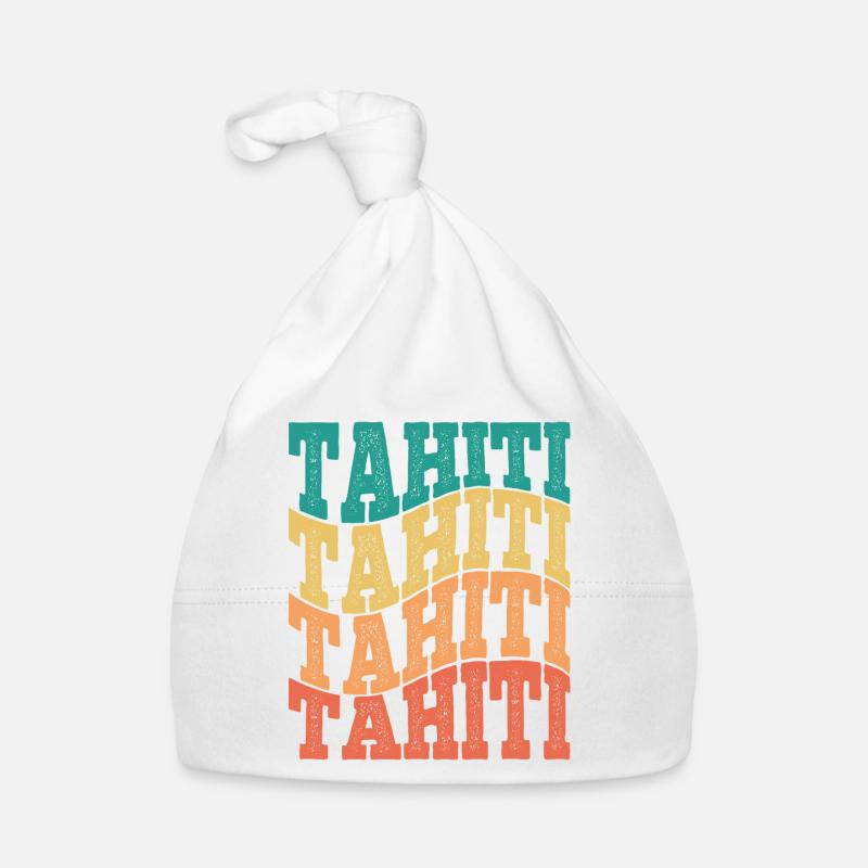 Schöne Souvenir-Design-Geschenkidee von der Insel Tahiti Baby Bio-Mütze