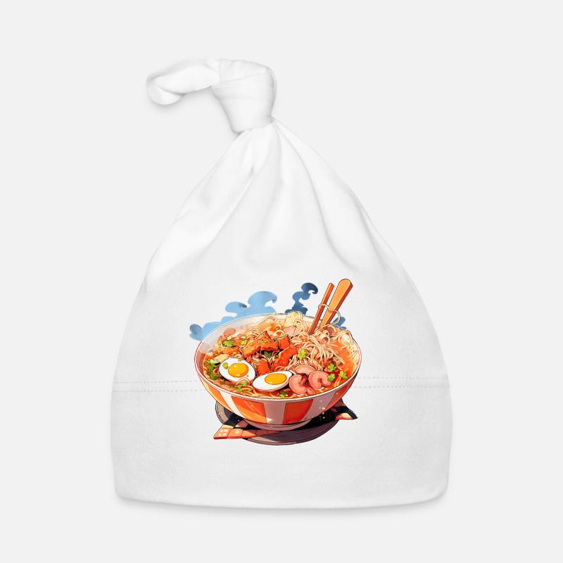 Anime Ramen Noodles Organic Baby Cap
