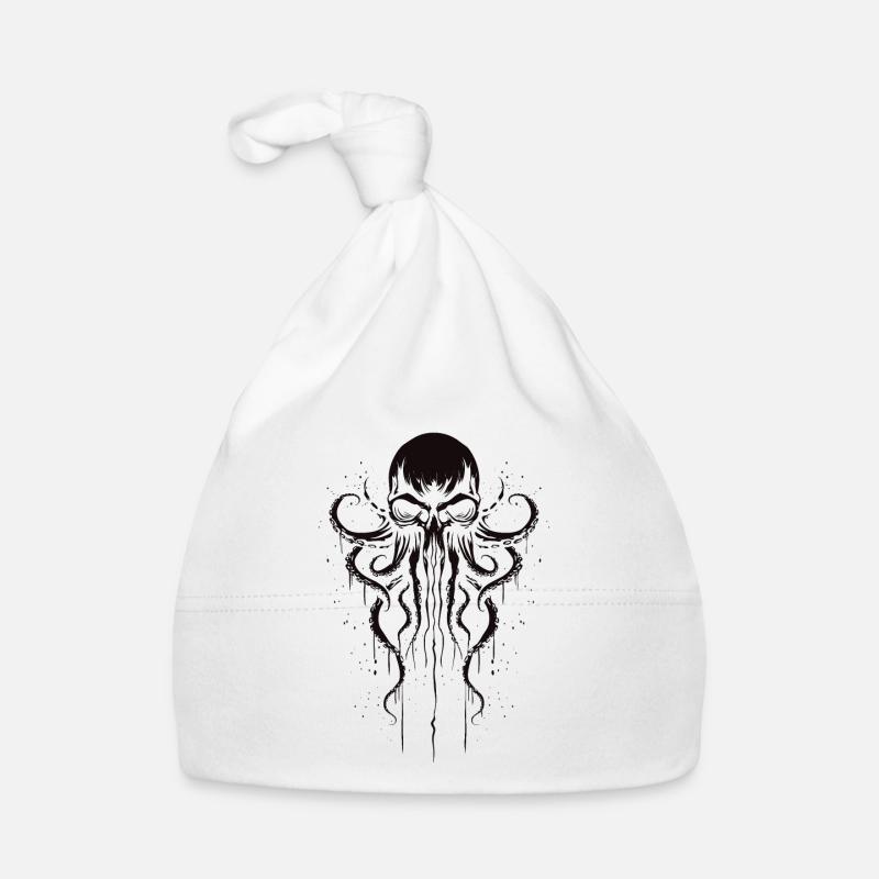 Octopus Squid Animal Tattoo Gothpunk Organic Baby Cap