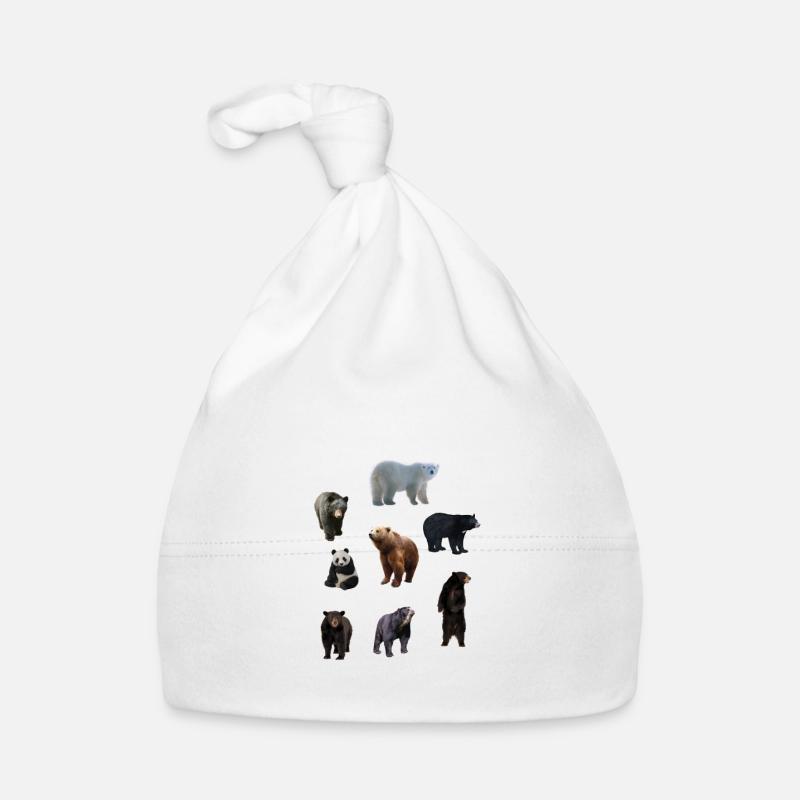 Bären Arten Wald Natur Tierschutz Geschenk Bär Baby Bio-Mütze
