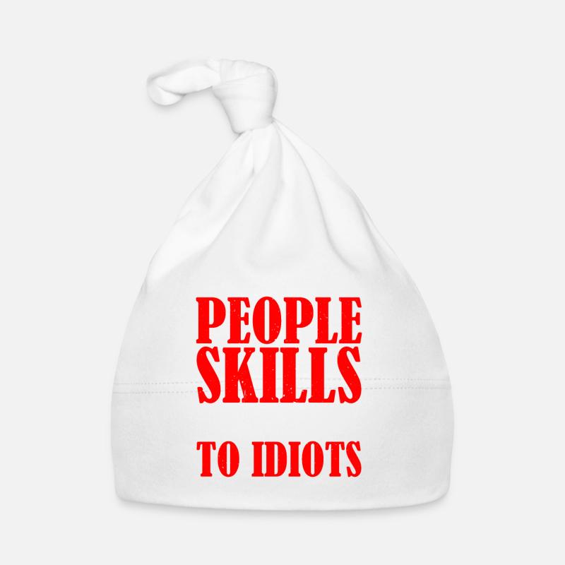 It's My Tolerance To Idiots That Needs Work 10 - Organic Baby Cap - white