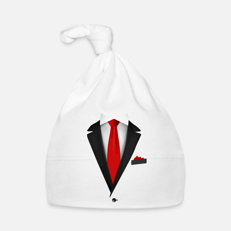 Tuxedo with a Tie For Weddings And Special Organic Baby Cap