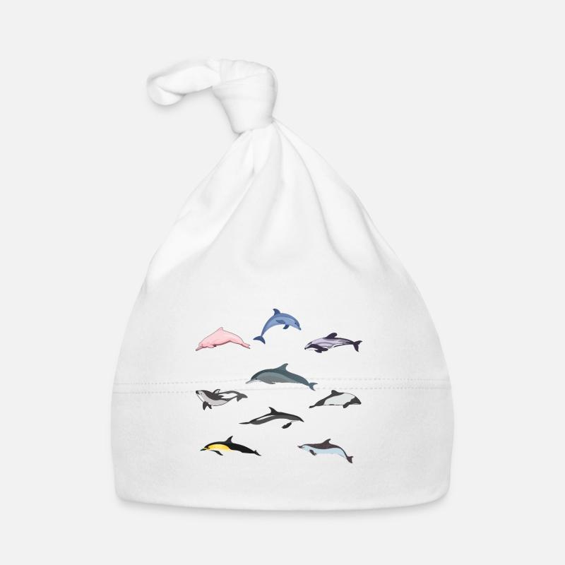 Espèces de dauphins Dolphins Gift Ocean Bonnet bio Bébé