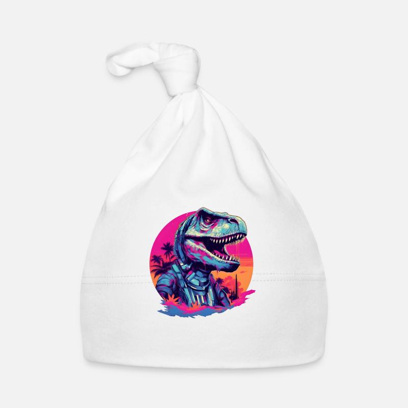 T-Rex futuriste Bonnet bio Bébé