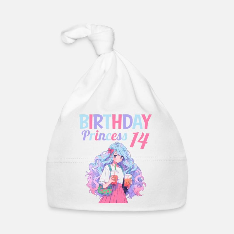 Anime Mandga Boba Bubble Tea 14th Birthday Organic Baby Cap