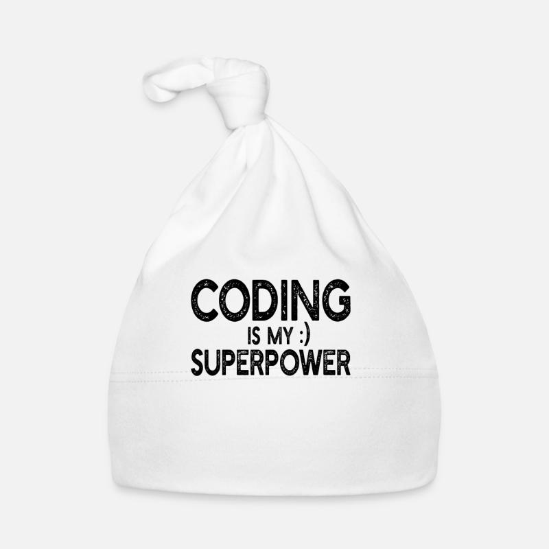 Programmeur informatique - Le codage est mon superpouvoir Bonnet bio Bébé