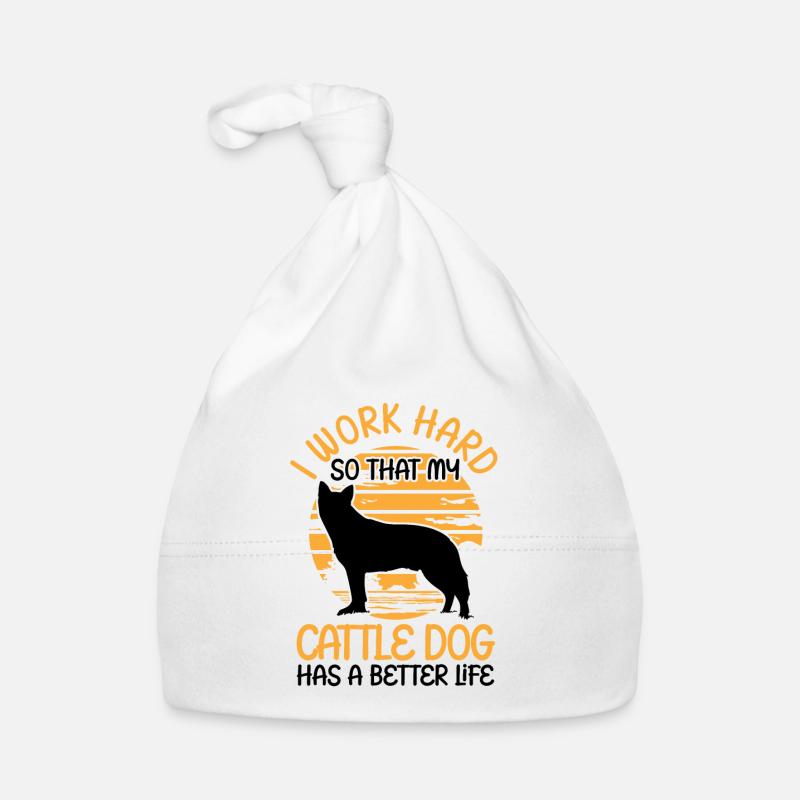 Work for my Australian Cattle Dog Organic Baby Cap