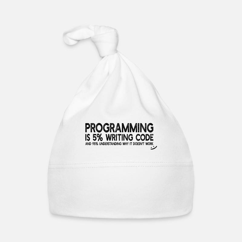 La programmation est 5% d’écriture de code - Computer Coding Bonnet bio Bébé