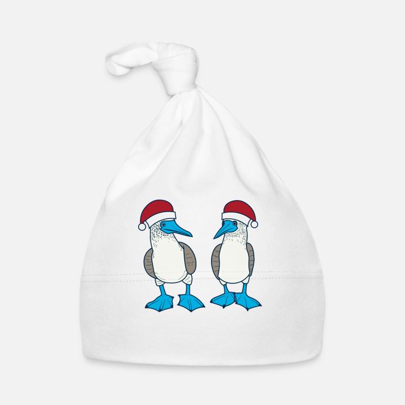 Blaufusstölpel Weihnachten Baby Bio-Mütze