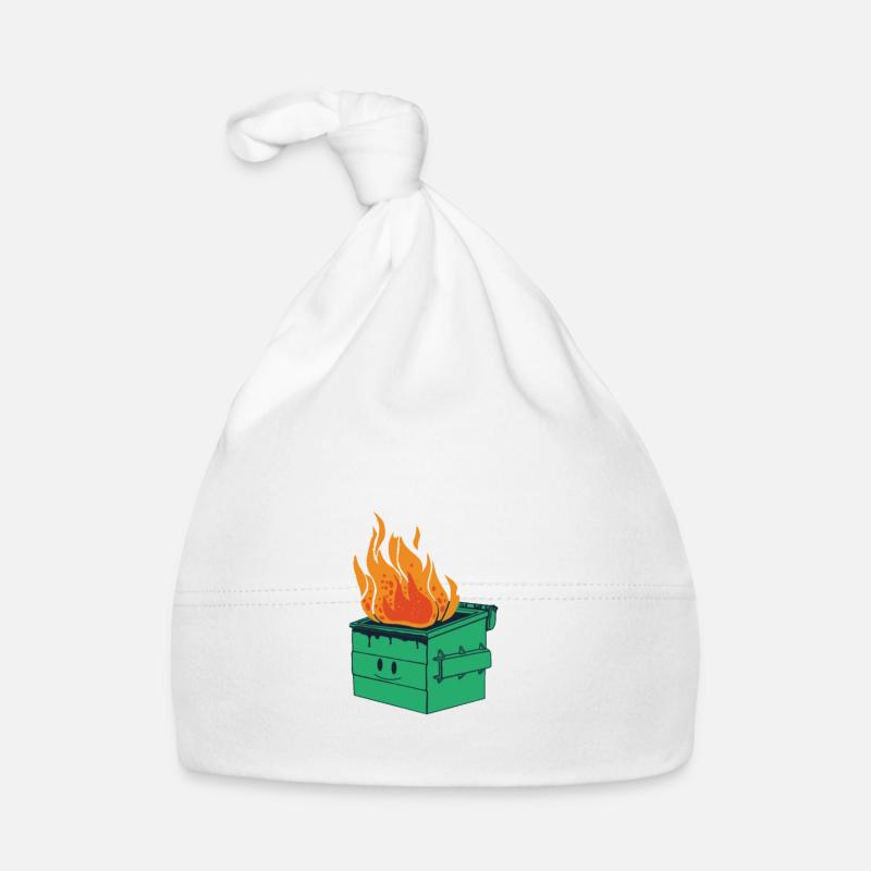 Anxiety Quote Emotional Dumpster Fire Heartbroken Baby Bio-Mütze