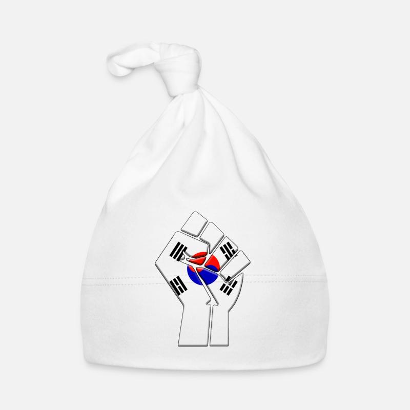 Corée du Sud Drapeau Coréen Pays Pride Natif Bonnet bio Bébé