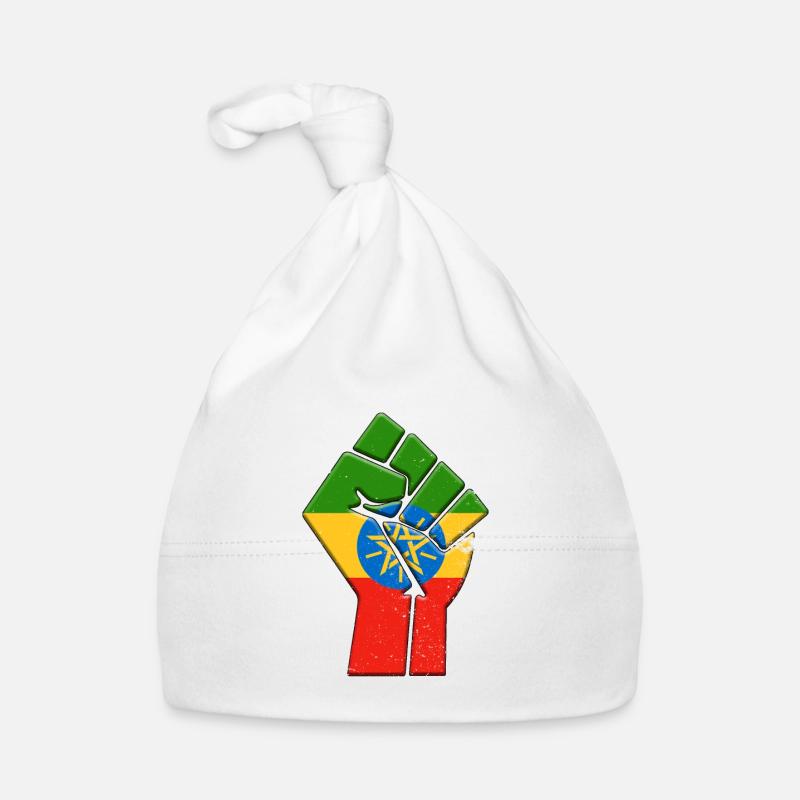 Ethipoia Flag Ethiopian Country Pride Native Organic Baby Cap