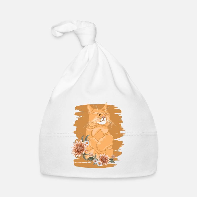 Kitty Kitten Domestique Cat Cat Lover Lover Bonnet bio Bébé