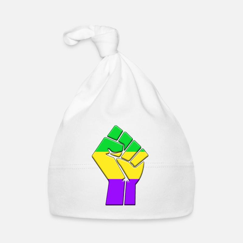 Drapeau du Mardi Gras Bonnet bio Bébé