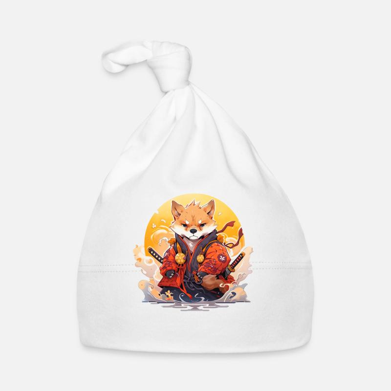Asia Corki Japanese Samurai Samurai Organic Baby Cap