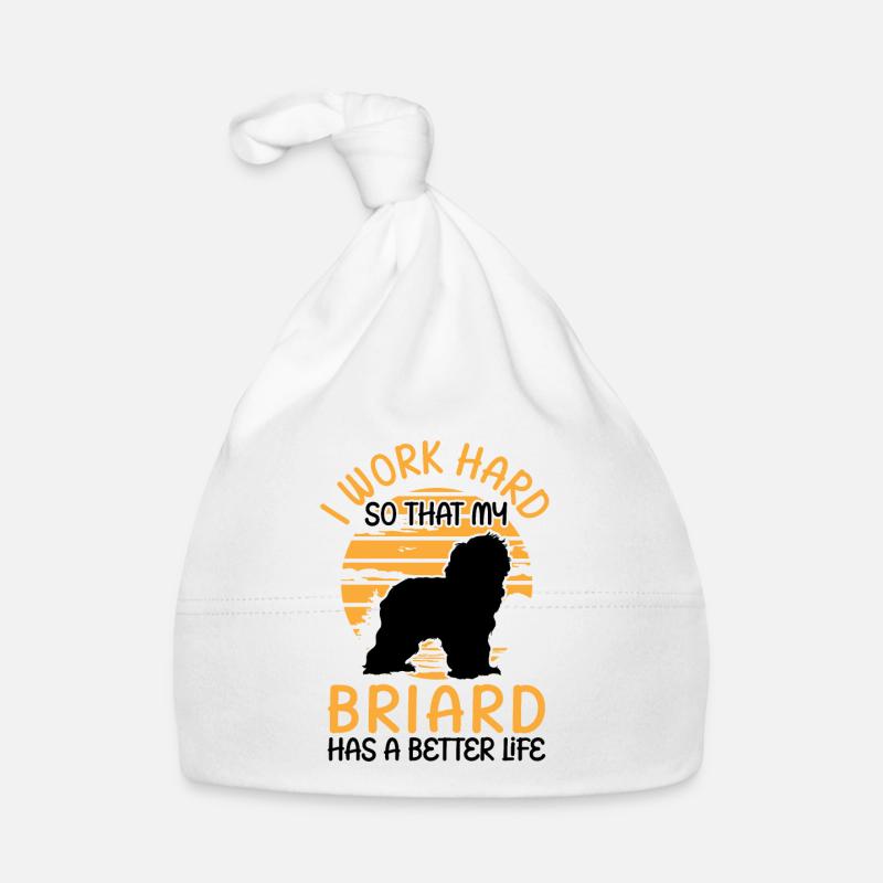 Work for my Briard Berger de Brie Organic Baby Cap