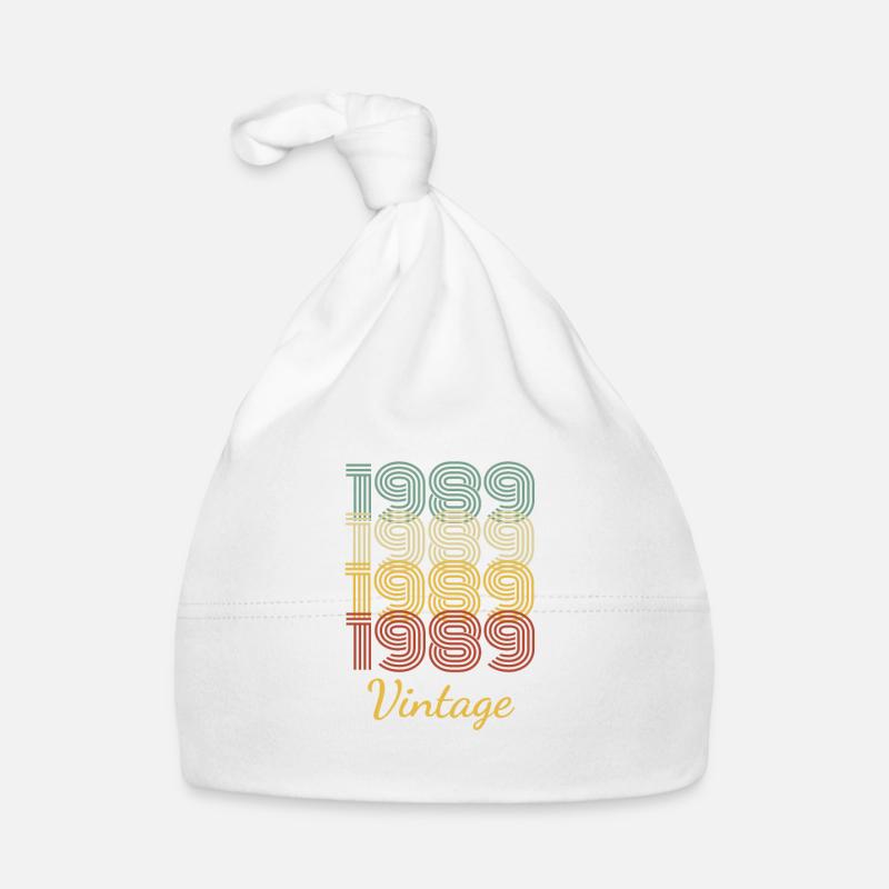 Vintage Geburtstagsgeschenk Geboren 1989 Slogan Baby Bio-Mütze